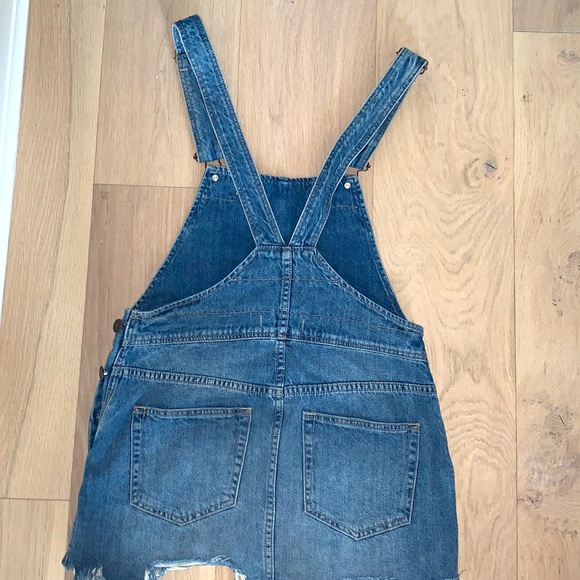 Free People Denim Overall Dress Size 2 - Picture 6 of 6